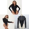 Sexy Jumpsuit For Women With Zipper And High Elasticity For Fall Winter Fashion