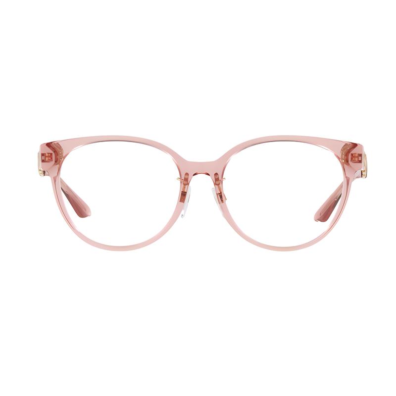 Versace Hollow Temples Acetate Round Optical Frame Women's Pink 10182418 VE3302D5322-pink 54