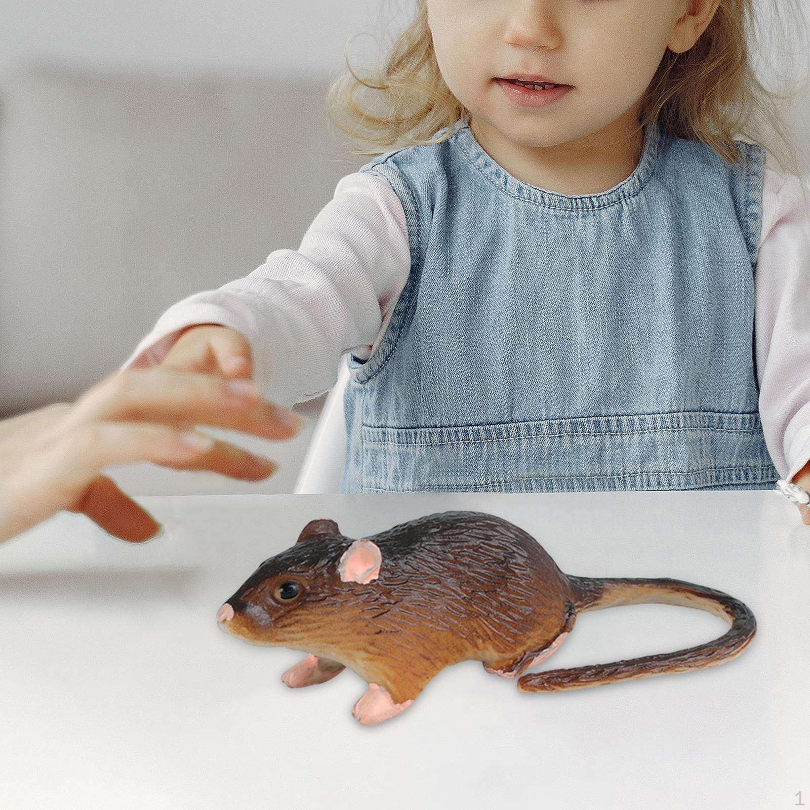 

Фигурка мыши Реалистичная фигурка крысы Игрушка-симулятор животного Ручная работа Скульптура мыши Материал ПВХ Style B
