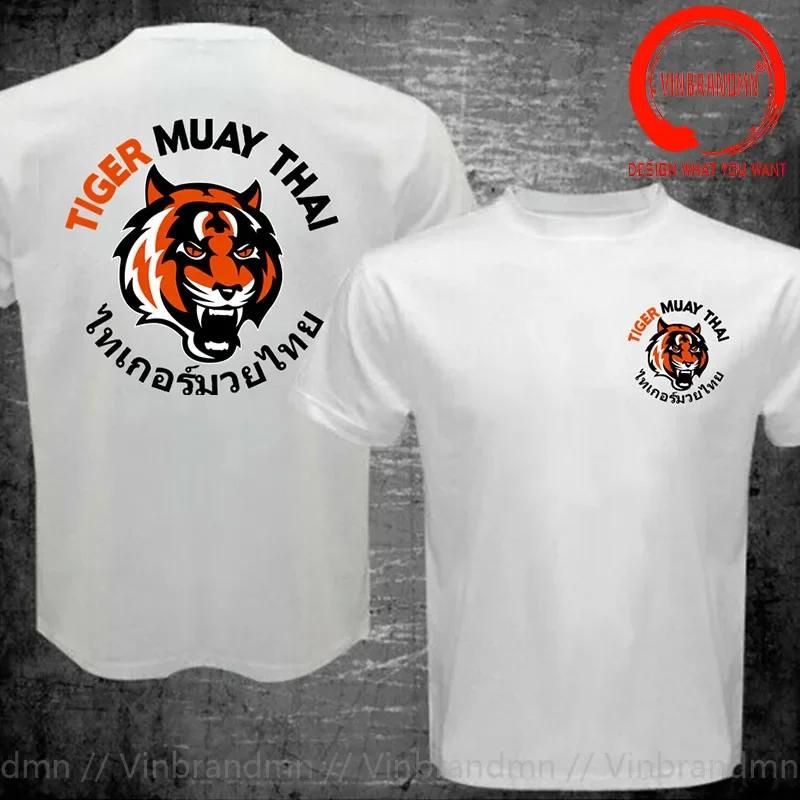 Newest Tiger Muay Thai Kick Boxing Tshirt Summer Thailand Kung Fu Oneck Unisex T Shirt Unisex Tees Tops Harajuku Streetwear Clothing
