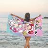1pc DoReMi1 Beach Towel with Custom Name, Beach/Swimming/Bath/Picnic/Camping Towel, Suitable for Seaside Beaches