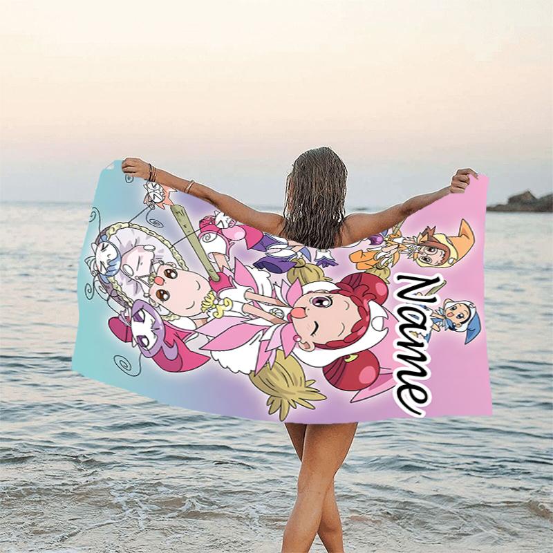 1pc DoReMi1 Beach Towel with Custom Name, Beach/Swimming/Bath/Picnic/Camping Towel, Suitable for Seaside Beaches