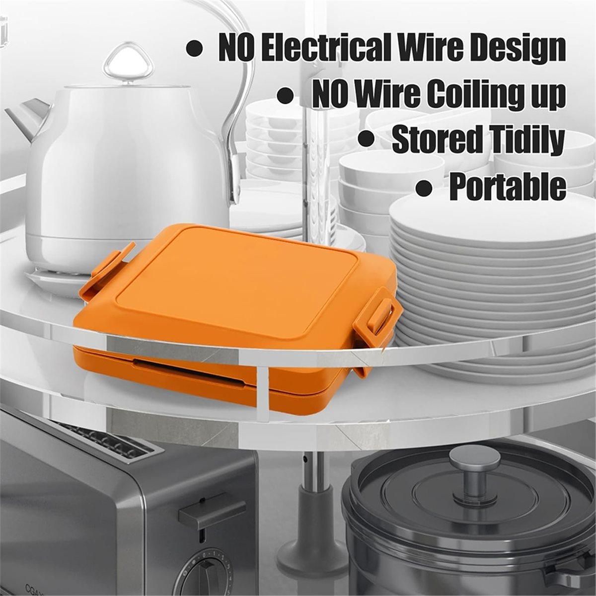 

Microwave Sandwich Maker, Dishwasher Safe, No Electricity Needed, Fast and Safe Toasting (Orange) China Mainland