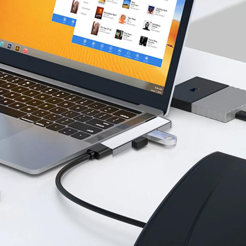 5Pcs 3 in 1 Expansion Dock Hub OTG USB 3.0/Type-C 3.0 To 3 USB USB Docking Station Speed 5.0Gbps 3 Port for PC Computer Laptop