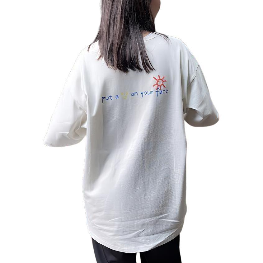 Converse Put-a-Smile-On-Your-Face Logo T-Shirt Asia Sizing 'White' Unisex 10024879-A01