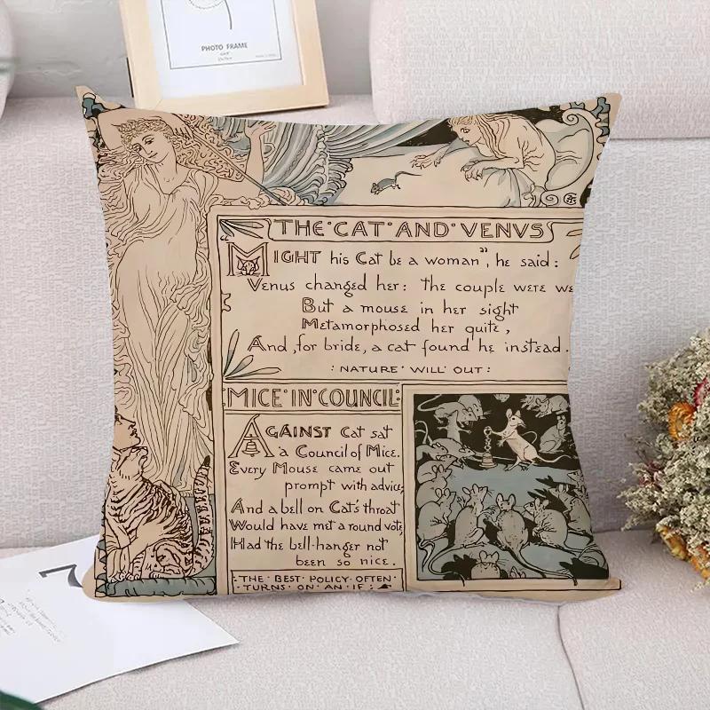 Own Aesop Decorative Pillows for Sofa Pillow Cover Short Plush Cushion Covers Decoration Living Room Pillowcases  Bed