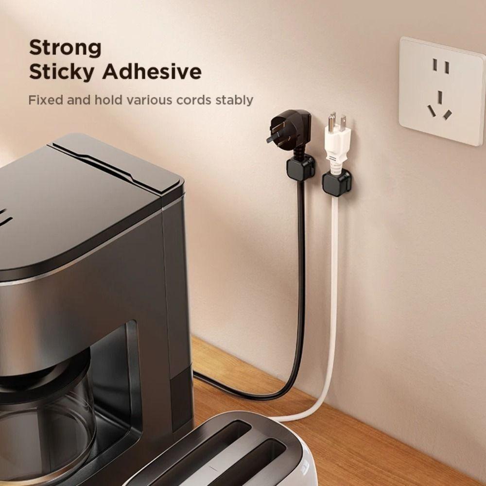 6Pcs Plastic Magnetic Cable Organizer Adhesive Smooth Cord Wire Cable Holder Adjustable Cable Management Clips Home Office