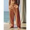 Men's Casual Hip-Hop Style Loose Sports Long Pants, Breathable Fabric Streetwear Trousers for Daily & Athletic Wear