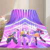 Soft Kpop Demon Hunters Blanket Perfect for Snuggling Up On the Sofa, Ideal for Cozying Up In the Bedroom