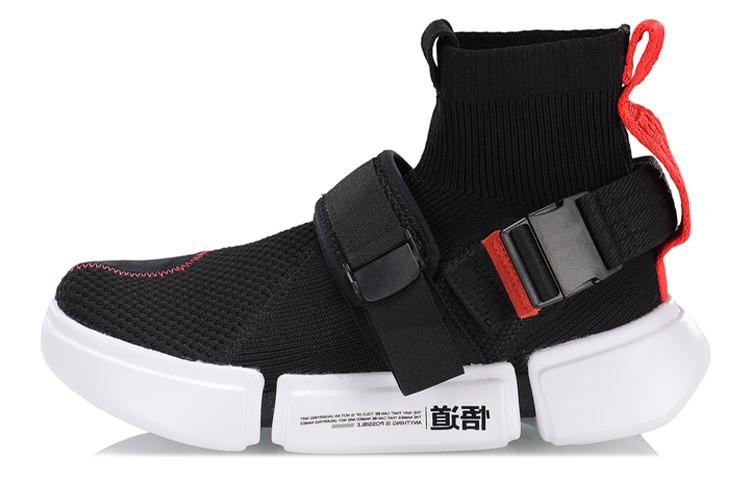 Li Ning Essence 2 Casual Shoes Women s High Top Black/Red AGBP052-1 35.5