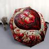 Heart-Shaped Hot Air Balloon Stained Wall ArtUmbrella, Portable 3-Fold Compact Umbrella,Christmas Gift ES631
