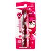 Benou Curved Adult Toothbrush Set - Cute Strawberry/Bear Design, Soft Bristles, Gum Protection, Two-Piece.