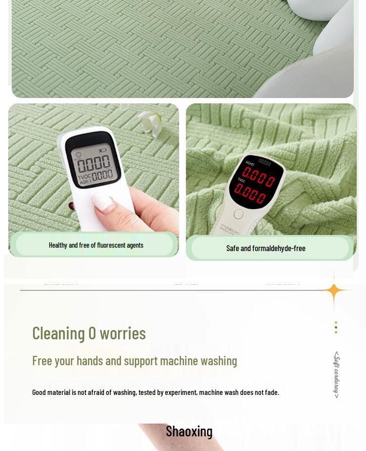 Universal Non-Slip Stretch Sofa Cover - Solid Color, All-Season Full Wrap Cushion Protector