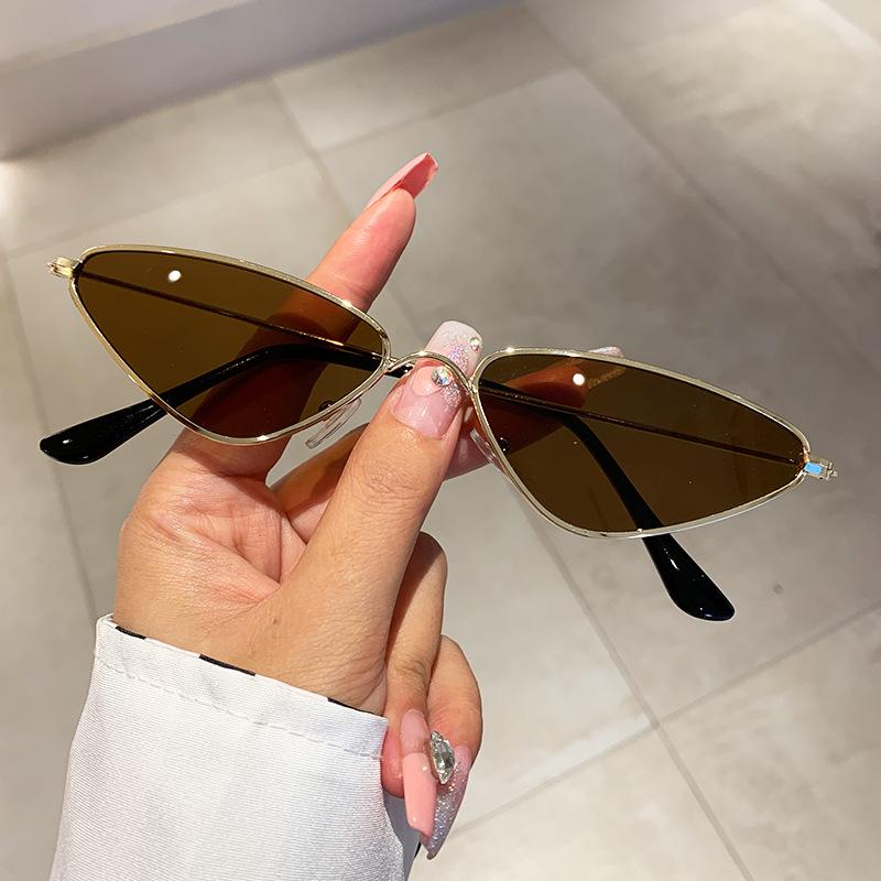 JYL TS Sunglasses UV Protection Small Sea Triangle Metal Street/1824