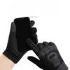 Tactical Gloves for Men Outdoor Thickened Rubber Finger Leaking Touch Screen Mountaineering Sports Anti Slip Full Finger Protection Cycling Gloves