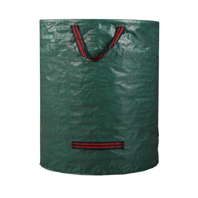 Aug. 300L Garden Waste Bag Large Capacity Garden Bag Reusable Waterproof Leaf Sack Weed Trash Can Container For Yard Lawn