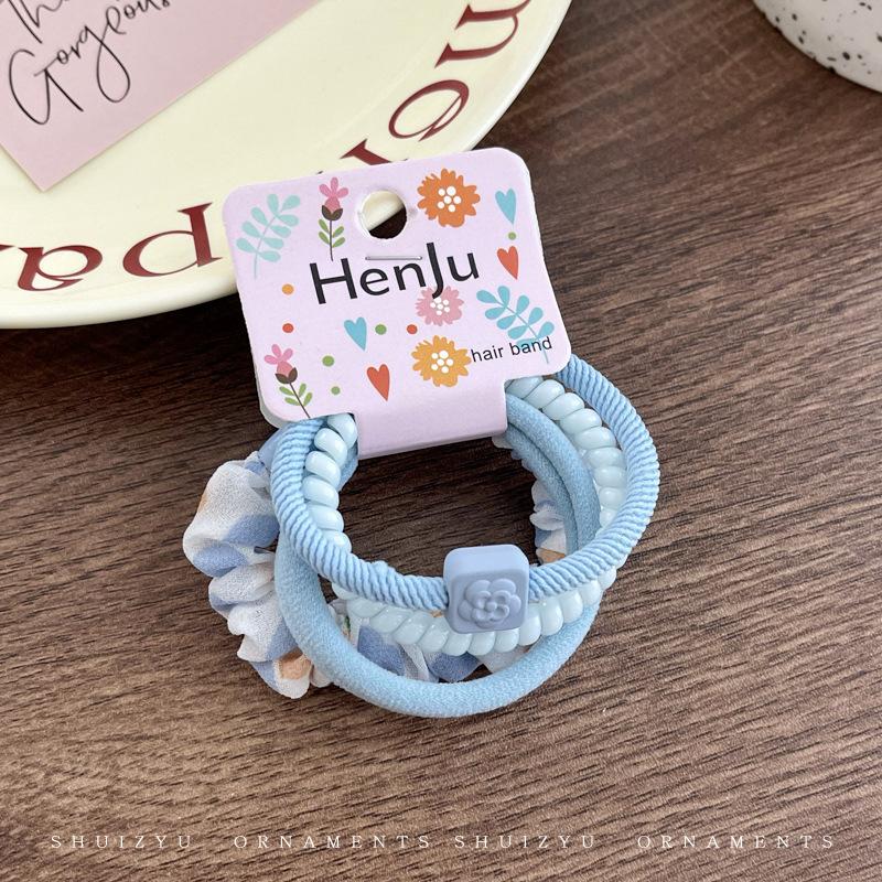 Super Immortal Butterfly Hair Rope Mori Imitation Crystal Durable Headrope Delicate Hair Tie Women's Rubber Band Hair Rope Headgear