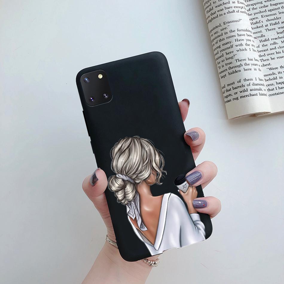 For Samsung Galaxy Note 10 Lite Phone Cover Cute Sweet Girls Patterned Silicone Soft Case For Samsung Note10 Lite S10 Lite Case