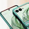 For Motorola Razr 50 Ultra 5G Clear Case Hinge Design Electroplating PC Phone Cover
