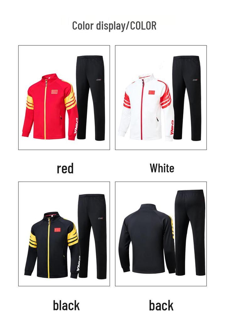 Unisex Chinese Martial Arts Training Set: Long Sleeve Sportswear for Spring and Autumn
