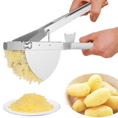 Aardappelrijstmachine Roestvrijstalen Aardappelstamper Zware Aardappelrijststamper Voor Babyvoeding Fruit Groente Juicer