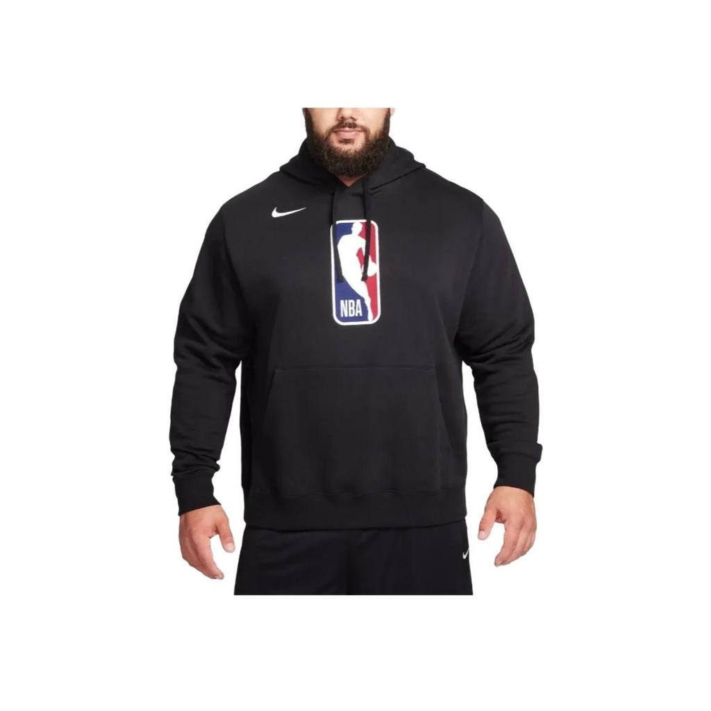 Nike NBA Team 31 Club Fleece Pullover Hoodie Black/White Men Streetwear DX9793-010
