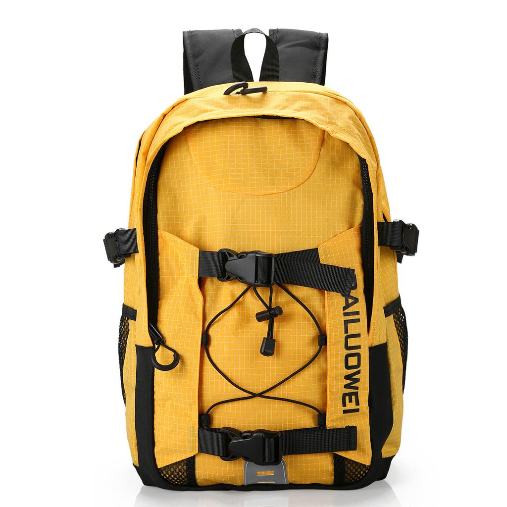 Schoolbag, Large Capacity, Student, Unisex, High-looking, Hiking, Sports Backpack, Travel Backpack, Double Shoulder Bag, Lightweight Oxford Fabric