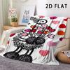 1Pc Sheepworld Print Flannel Blanket, High Quality Comfortable for All Seasons, Home Decor, Warmth and Comfort, Perfect for Christmas Gifts