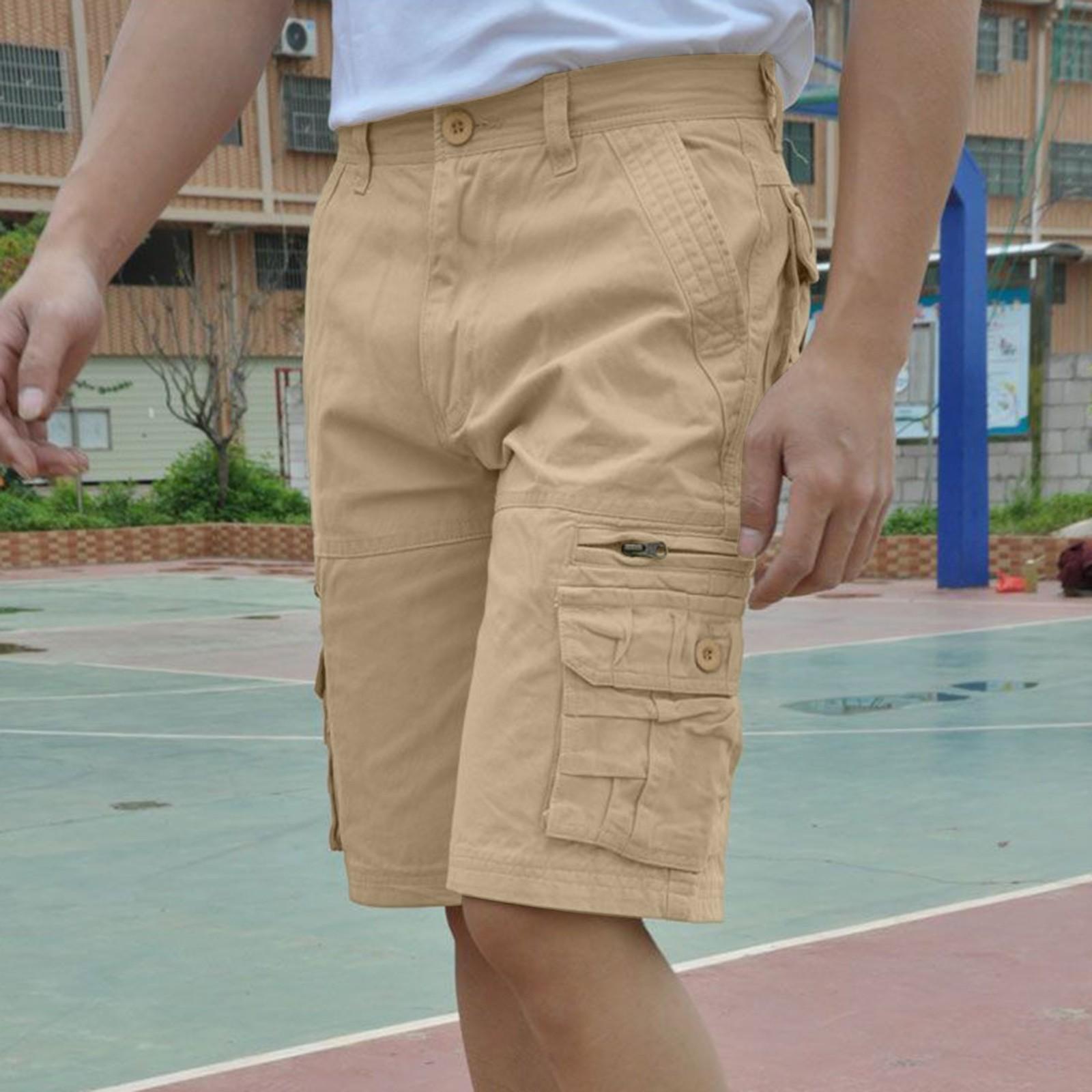 

Мужские летние большие повседневные свободные спортивные брюки пляжные шорты 40 хаки