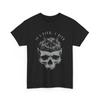 If It Fits I Sit Black Cat Skull Meme Humor Men Funny T-Shirt