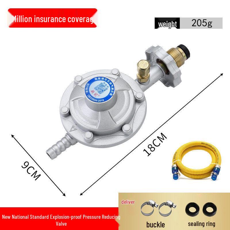 Household Gas Cylinder Safety Valve - Automatic Shut-Off & Pressure Reducing Valve
