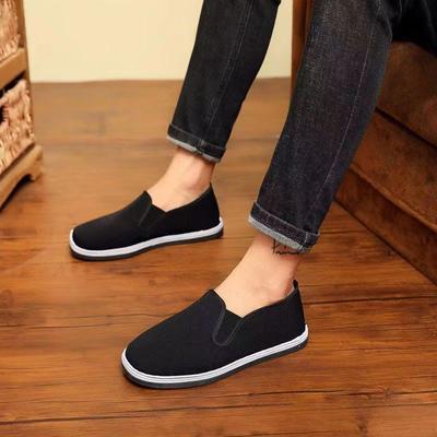 Mode Klassische und bequeme weiche Sohle, Ein-Fuß-Pedal-Reifensohle, Alte Pekinger Stoffschuhe, Lässige und bequeme Arbeitsschuhe 39-44