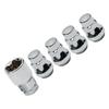 4Pcs*1.5 Locking Wheel Nuts Tapered Key For FORD S-MAX For Mondeo Silver Anti-theft Tire Locks  Screwed Wheel Locks