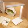 Rechargeable LED Desk Lamp: Eye-Protecting, Foldable, Three-Color Dimming for Students and Bedside Use