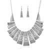 Vintage Artistic Alloy Necklace And Earring Set Casual Wear Accessories Clothing