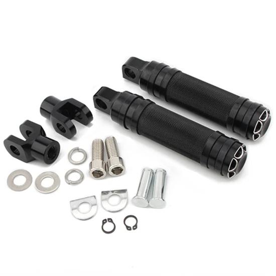 Motorcycle Knurled Modified Foot Pegs Folding Footrests Pedals For Harley Kawasaki Yamaha Suzuki Honda Ducati BMW Universal