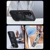 For Samsung Galaxy S25 Case Magnetic Kickstand Hollow Heat Dissipation Silicone+PC+Metal Bumper Phone Cover