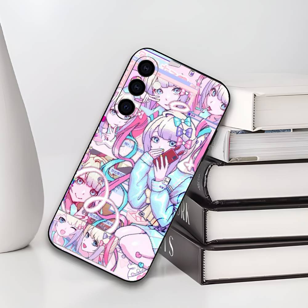 

Needy Girl O-Overdose Kangel Phone Case For Samsung Galaxy A73,A72,A71,A70,A53,A52,A51,Soft Silicone Black Cover Samsung a42 5g