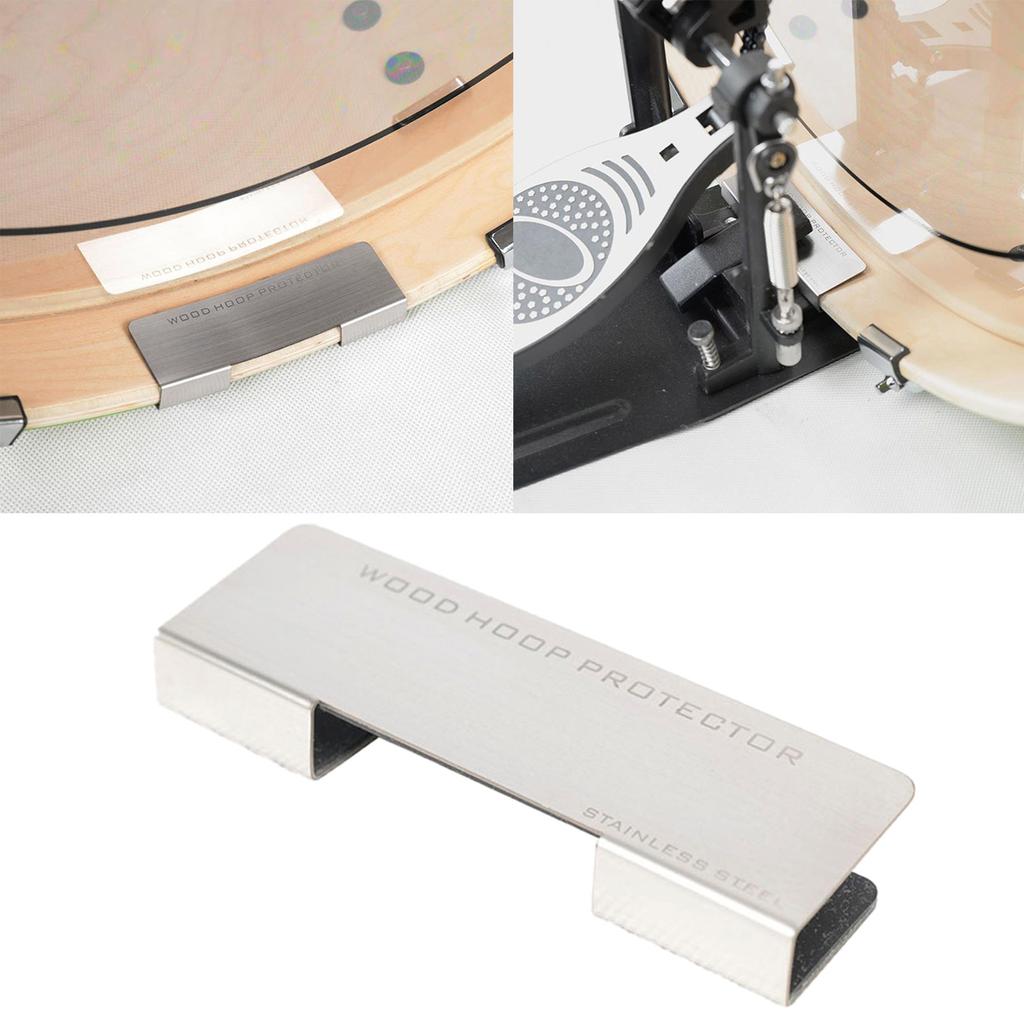 Stainless Drum Hoop Guard for Wooden Bass Drum Hoop Grip Bass Drum Hoops Protector Drum Ring Protector Drum Edge Trim