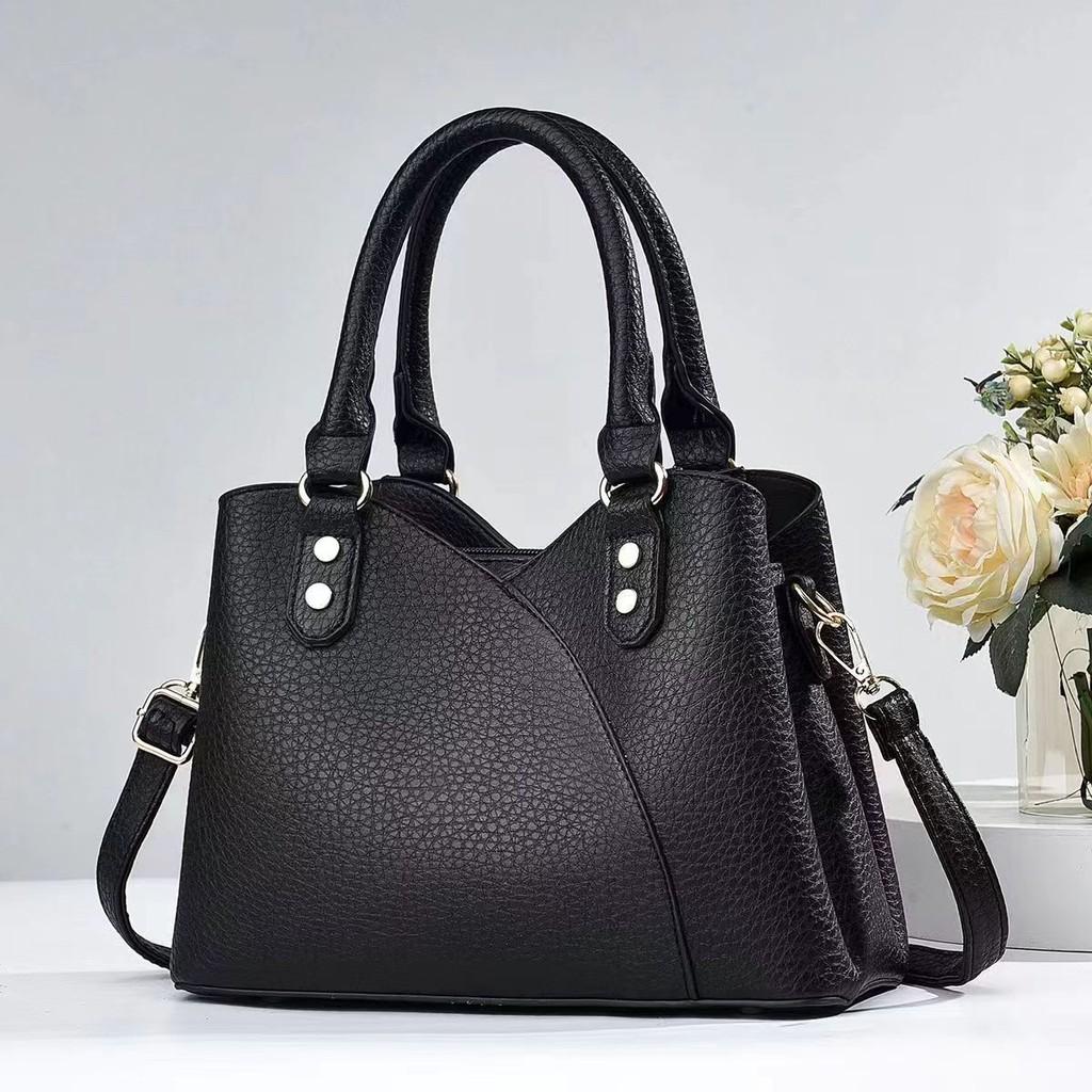 Stylish Multi Layer Mom Bag Large Capacity Pu Tote For Women In Chic Black Beige Wine Red