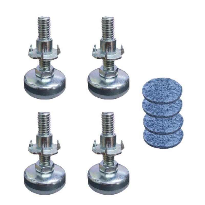 4Pcs Furniture Leg Levelers Support Feet Set With Length Adjustment For Uneven Districts And Home Deck