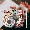 Acrylic Back to School Hanging Ornament with Adorable Pencil Pattern | Unique Six Seven Pendants, Drops & Finials - Ideal Gift for Friends, Classmates