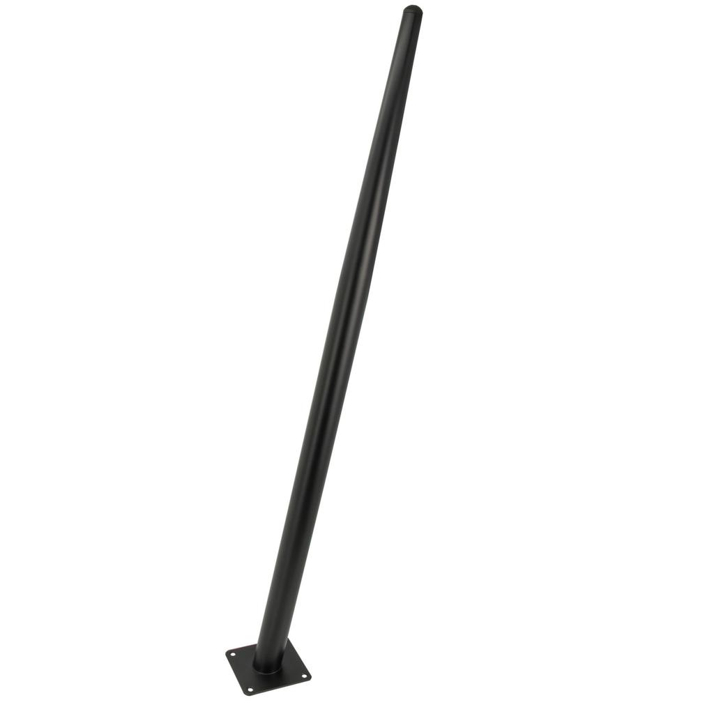 4 x Furniture leg, oblique pin, black, 70 cm