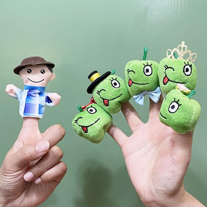 Early Childhood Farmer Education Toy Farmer Puppet Interaction Parentchild