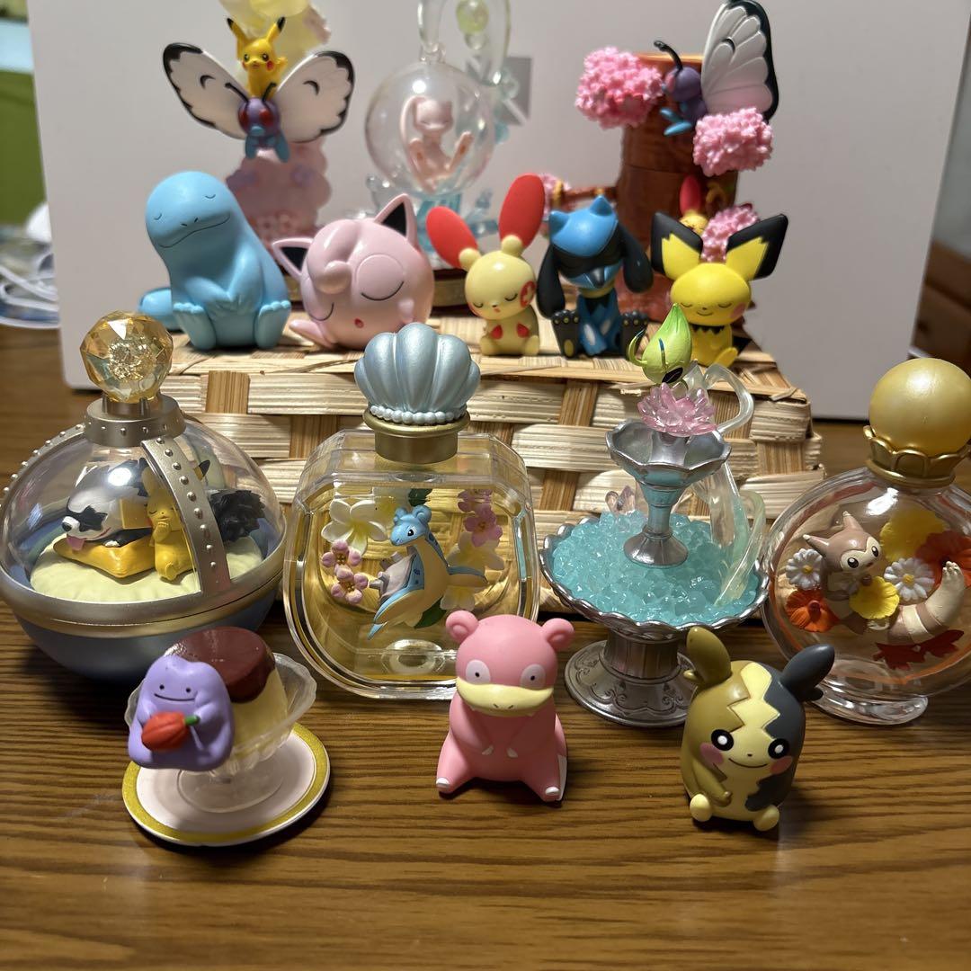 

[USED] Pokemon Minifigure Diorama Lapras Mew Celebi Oshawott