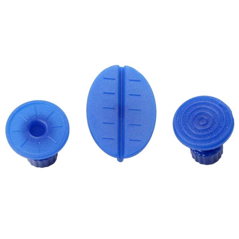 PDR Glue Tabs PDR Tool 18Pcs Blue Glue Gasket Auto Body Paintless Dent Repair Auxiliary Tools Fungus Suction Cup Sucker