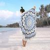 Telo da Spiaggia Rotondo Personalizzato & Tappetino da Picnic con Motivo Mandala Geometrico Microfibra Stampa Digitale per Uso Bagno