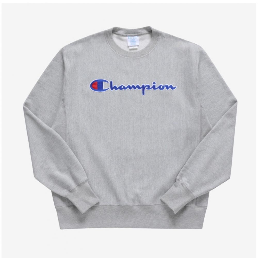Champion Gf70 Y07471 1ic ReverSe Weave Bluza męska z graficznym logo Script