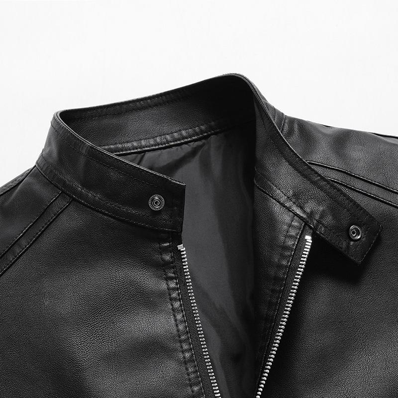 Spring and Autumn New Products Men's Leather Jacket Top Leather Jacket Men's PU Leather Jacket Spring and Autumn Men's Leather Jacket