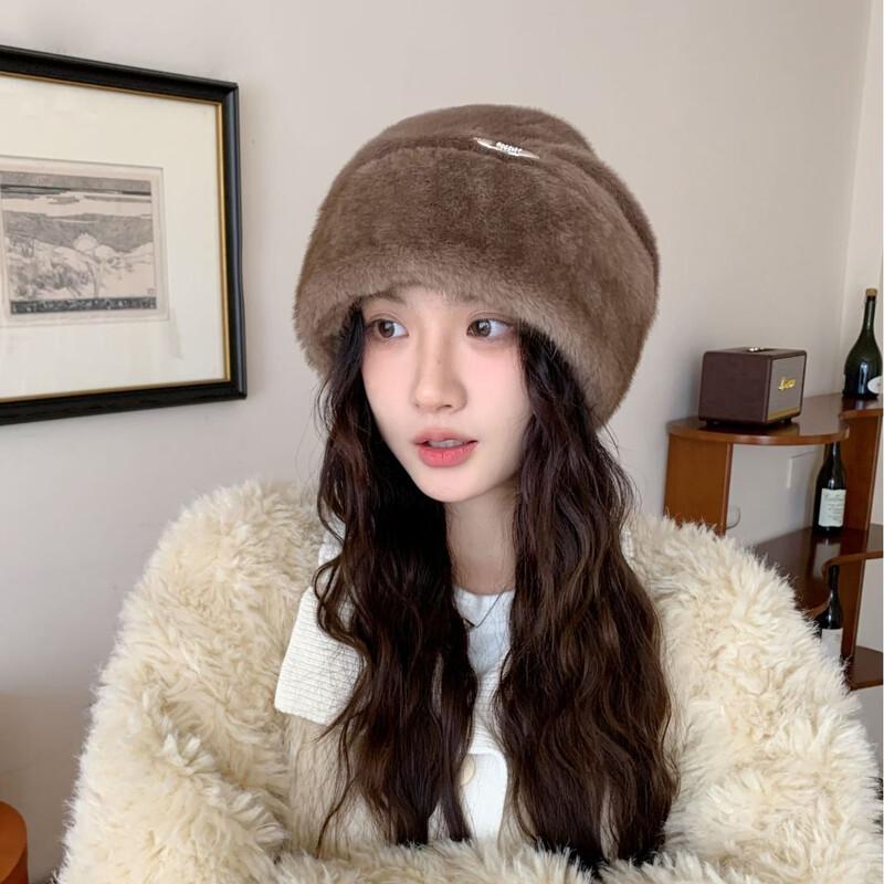 Women s Autumn/Winter Warm Fleece Lined Slouchy Beanie